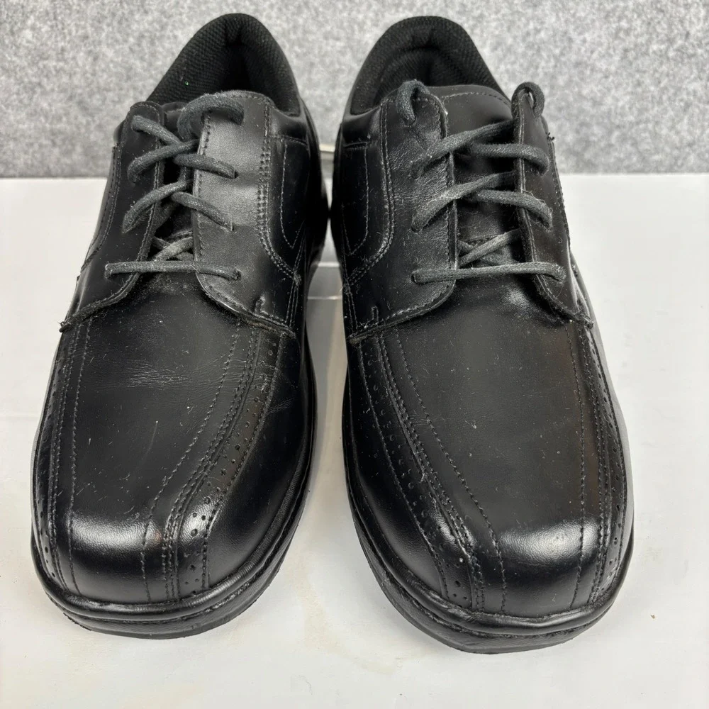 Orthofeet Gramercy 465 Dress Shoes Mens 14 4E Black Leather Orthopedic Oxford
